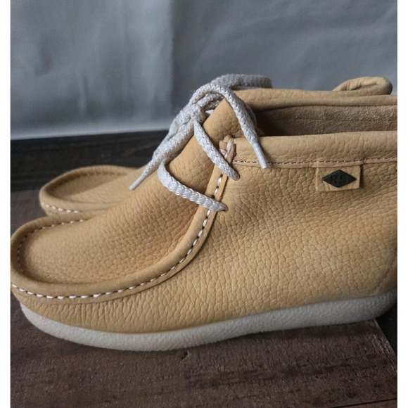 Leather Moccasin Style Casual Ankle Boot Shoe Made in Spain Mens Sz 7.5 - Picture 4 of 7